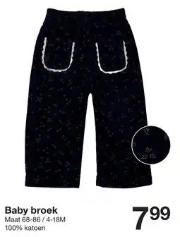 Zeeman Baby broek aanbieding