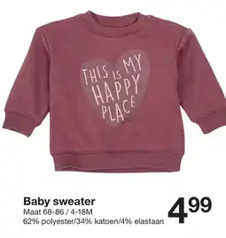 Zeeman Baby sweater aanbieding