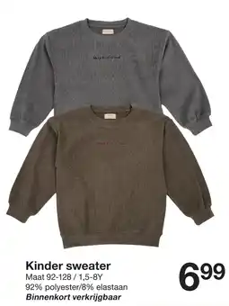 Zeeman Kinder sweater aanbieding
