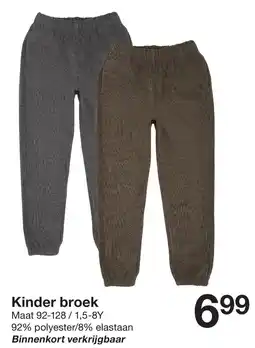 Zeeman Kinder broek aanbieding