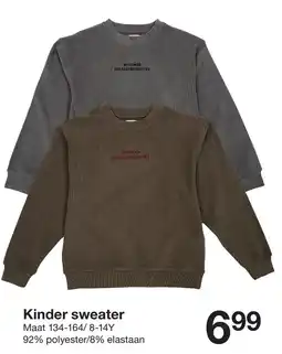 Zeeman Kinder sweater aanbieding