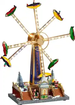 Intratuin Luville Specials kerstdorp flying starship (kermisattractie) 36,5 x 19 x 47,5 cm aanbieding