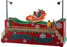 Intratuin Lemax Carnival kerstdorp the runaway sleigh (kermisattractie) 26,7 x 16,4 x 36,4 cm aanbieding