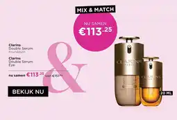 ICI Paris XL Clarins Double Serum Foundation en Double Serum Eye aanbieding