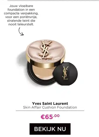 ICI Paris XL Yves Saint Laurent Skin Affair Cushion Foundation aanbieding