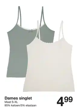 Zeeman Dames singlet aanbieding