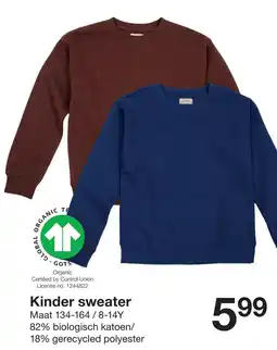 Zeeman Kinder sweater aanbieding