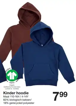 Zeeman Kinder hoodie aanbieding