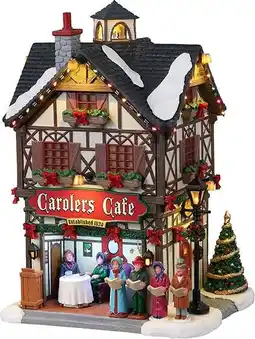 Intratuin Lemax Caddington Village kersthuisje carolers cafe (cafe koor) 16 x 13,5 x 23,5 cm aanbieding