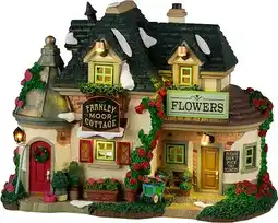 Intratuin Lemax Caddington Village kersthuisje farnley moor cottage (bloemenboutique) 13,5 x 21 x 15,5 cm aanbieding