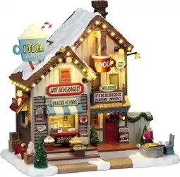 Intratuin Lemax Harvest Crossing kersthuisje cocoa shanty (warme chocomel) 26,4 x 19,4 x 26,7 cm aanbieding