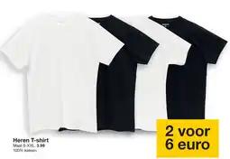 Zeeman Heren t-shirt aanbieding