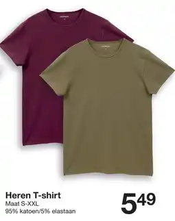Zeeman Zeeman heren t-shirt aanbieding