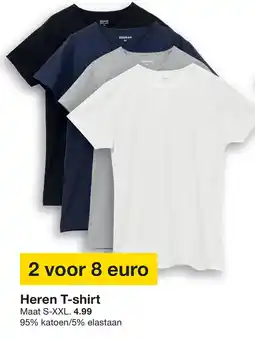 Zeeman Heren t-shirt aanbieding