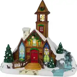 Intratuin Lemax Vail Village kersthuisje bear creek chapel (kapel) 15,8 x 23 x 21,2 cm aanbieding