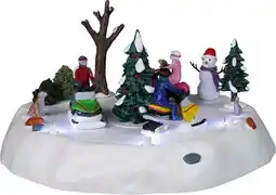 Intratuin Lemax Vail Village kerstdorpminiatuur Snowmobile Fun (sneeuwscooter plezier) 23,3 x 24,5 x 13,3 cm aanbieding