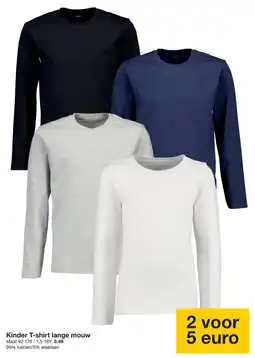 Zeeman Kinder T-shirt lange mouw aanbieding