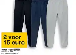 Zeeman Heren joggingbroek aanbieding