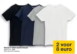 Zeeman Zeeman heren t-shirt korte mouw aanbieding