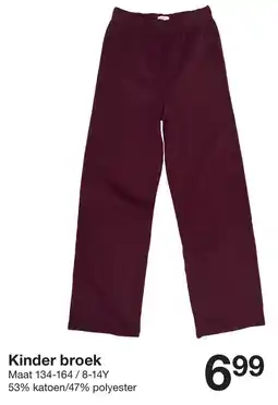 Zeeman Kinder broek aanbieding