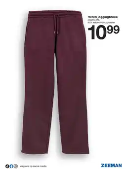 Zeeman Zeeman heren joggingbroek aanbieding