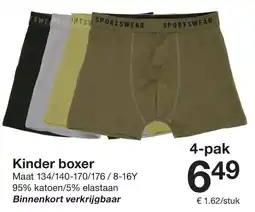 Zeeman Kinder boxer aanbieding