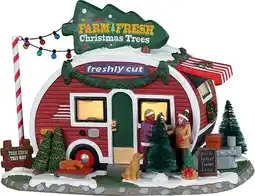 Intratuin Lemax Vail Village kersthuisje farm fresh christmas trees (kerstboom verkoop) 22 x 13,5 x 15,5 cm aanbieding