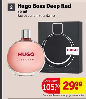 Kruidvat Hugo Boss Deep Red aanbieding