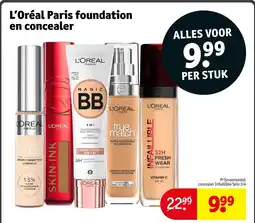 Kruidvat L'Oréal Paris foundation en concealer aanbieding