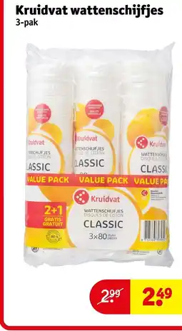Kruidvat Kruidvat wattenschijfjes aanbieding