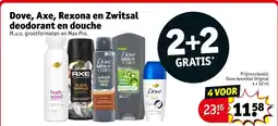 Kruidvat Dove, Axe, Rexona en Zwitsal deodorant en douche aanbieding