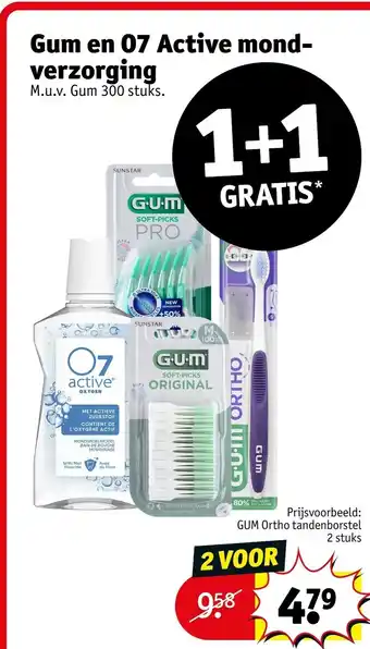 Kruidvat Gum en 07 Active mondverzorging aanbieding