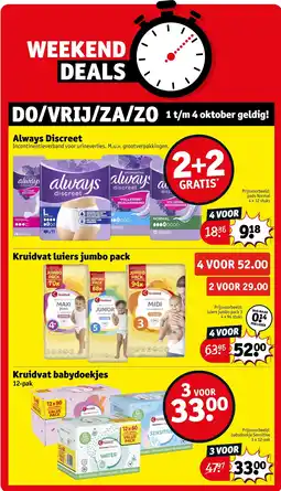 Kruidvat Always Discreet aanbieding
