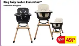 Kruidvat Ding Daily houten kinderstoel aanbieding