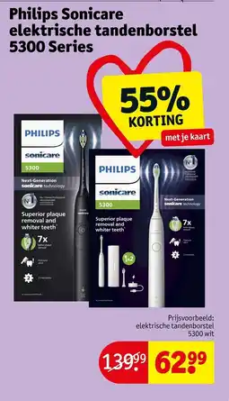 Kruidvat Philips Sonicare elektrische tandenborstel 5300 Series aanbieding