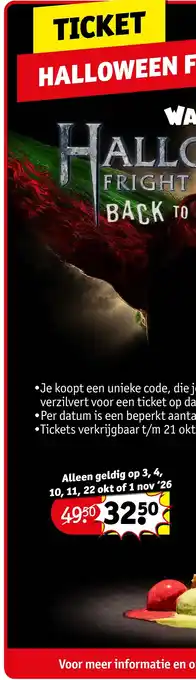Kruidvat Halloween Fright Back to aanbieding
