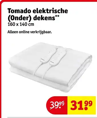 Kruidvat Tomado elektrische (Onder) dekens aanbieding