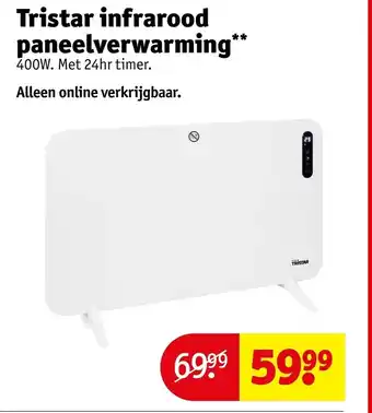 Kruidvat Tristar infrarood paneelverwarming aanbieding