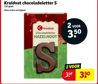 Kruidvat Kruidvat chocoladeletter aanbieding