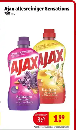 Kruidvat Ajax allesreiniger Sensations aanbieding