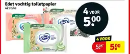 Kruidvat Edet vochtig toiletpapier aanbieding