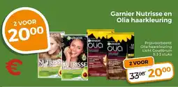 Trekpleister Garnier Nutrisse en Olia haarkleuring aanbieding