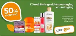 Trekpleister L'Oréal Paris gezichtsverzorging en -reiniging aanbieding