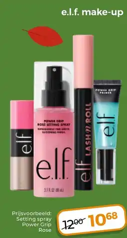 Trekpleister e.l.f. Setting spray Power Grip Rose aanbieding