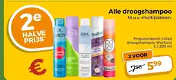 Trekpleister Colab droogshampoo Workout aanbieding