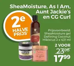 Trekpleister SheaMoisture, As I Am, Aunt Jackie's en CG Curl aanbieding