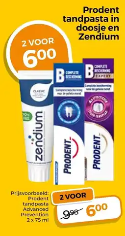 Trekpleister Prodent tandpasta aanbieding