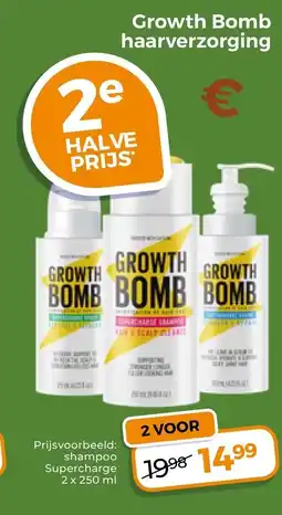 Trekpleister Growth Bomb haarverzorging aanbieding