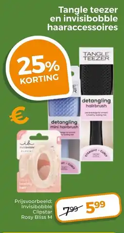 Trekpleister Tangle Teezer en invisibobble haaraccessoires aanbieding