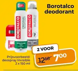 Trekpleister Borotalco deodorant aanbieding